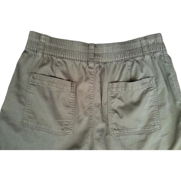 GAP High Rise Easy Utility Shorts Women’s Small 4" Walden Green Elastic Back - Picture 12 of 12
